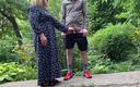 Our Fetish Life: Stepmom MILF helps her stepson pee outside and pee standing...
