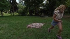 Hot Action in Nature with Two Horny Lesbians