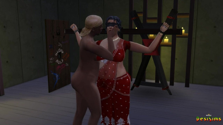 Desi Sims: Lakshmi moster togs bort av Make's Pervy Boss - Wicked