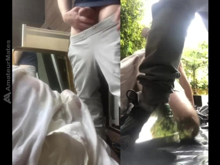 AmateurBoysPissing: Під час однієї з їхніх перших ігор істини або сміливості, Саймон, twink, був наважився пописати на його сусіда по квартирі Жюля