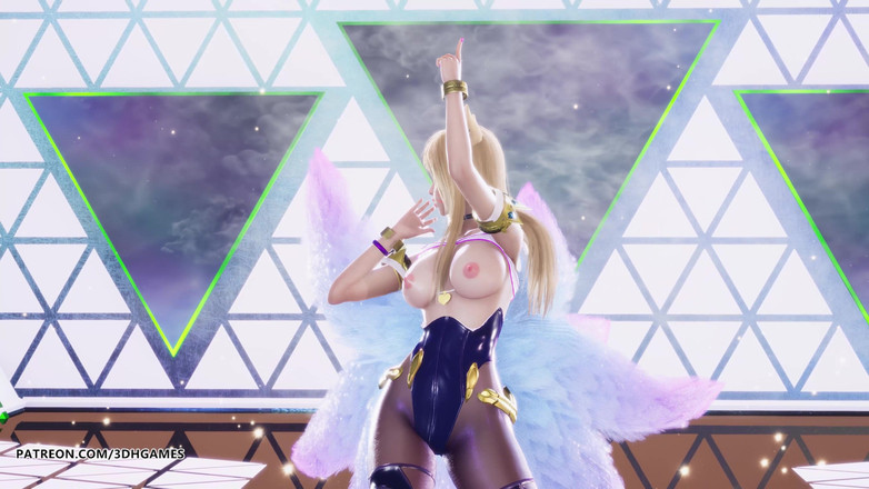 3D-Hentai Games: [mmd] 4minute - гучність Арі, сексуальний стриптиз, Ліга Легенд, хентай без цензури