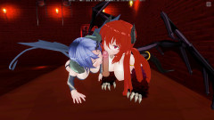 H3DC: Hentai 3D. Punto di vista due succube succhia il tuo cazzo...