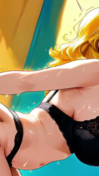 Getrouwd met Franse blondine, MILF, verleid in een paskamer - Ia Animation