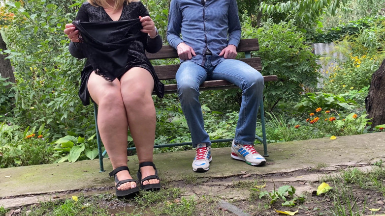 OurFetishLife: Dirty panties after milf's pissing outdoors turns her boy on