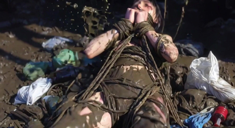 Anime Hentai: Trash bondage umiliazione - la donna disperata brama il creampie