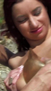 Redhead teen with big tits gives blowjob and fucks with Jorge Freitas