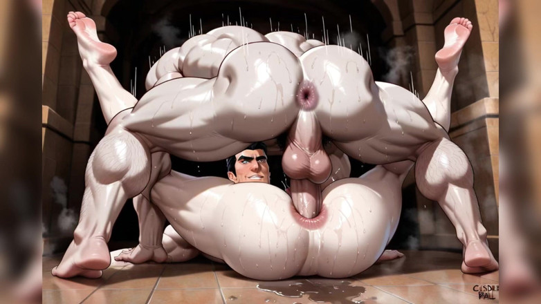 AI gay porn: Fucking Man From the Behind Penis Anal