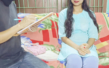 Diyahotpussy: Ona je první casting rozhovor sexy indická vesnická holka domácí...