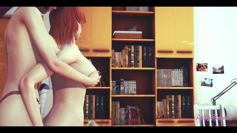 Yaoitube: Evangelion hentai yuri 3d - mari bir oral seks yapıyor ve göğüslerini...