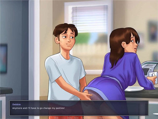 Dirty GamesXxX: Letní sága: nevlastní syn prstí kundičku své macechy v kuchyni...