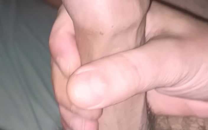 sexytoyboy: Real Amateur Homemade Bed Jerk-off: Big Uncut Cum Blast