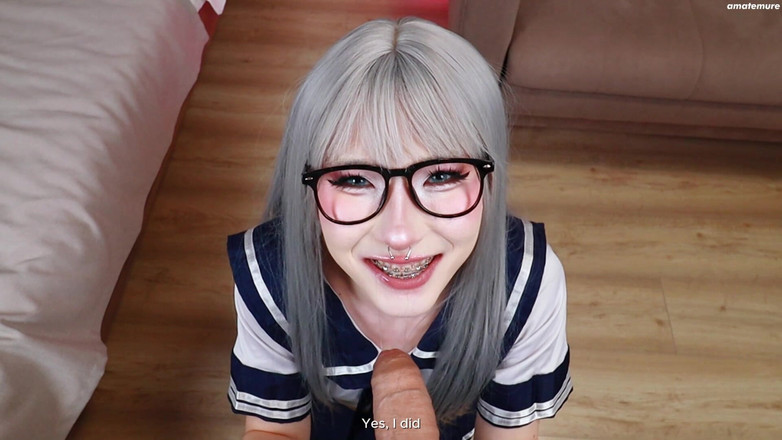 amatemure: 겸둥이 중괄호 아시아 여대생 인정사정나게 섹스 교사 - 대물 자지