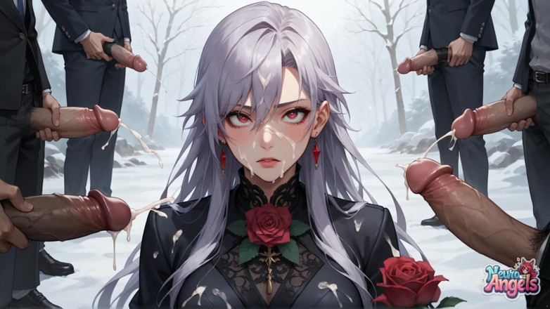 NeuroAngels: Snowy Rose &amp;cum-splattered Surrender: Festa do Vibrador da MILF no Inverno