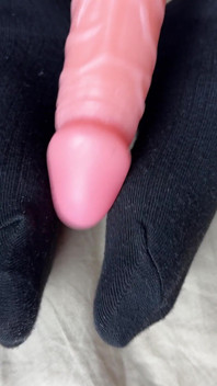 Solo Girlfriend with Rubber Dick Toy