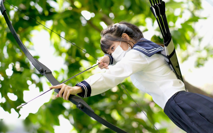 Mya Mya: 日本射手女孩色情无码