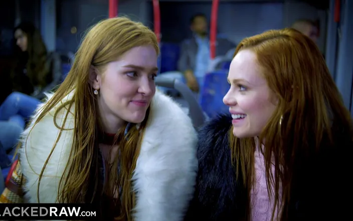 Blackedraw: BLACKEDRAW Two beauties fuck giant BBC on bus!