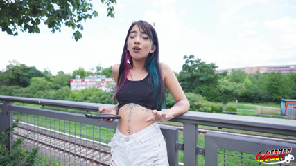 German Scout: German Scout - Petite Latina Teen Lunita Galactica Pick up for...