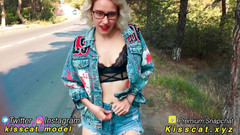 KissCat: Vero sesso all'aperto alla pecorina pov & pompino salivoso sborra in...