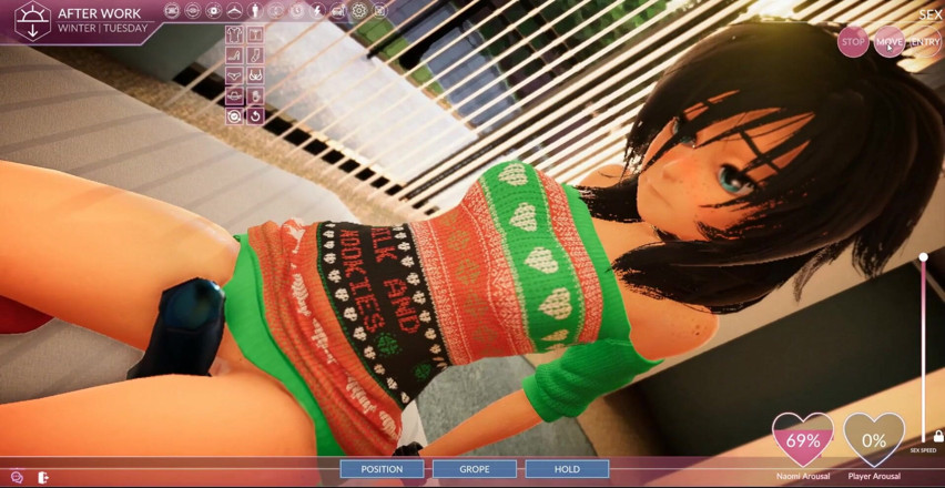 Cumming Gaming: Our apartment [Xmas Hentai porn play], ep. 2. Fucking my roommate in...