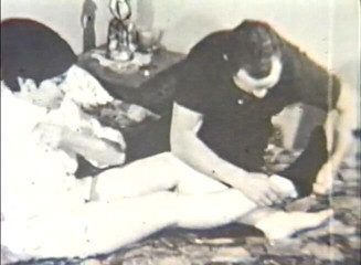 The Vintage Era: Hairy milf gets plowed on the bed
