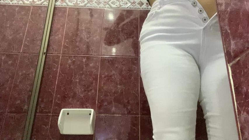 Secretary Trapped in the Bathroom Pissing (IRINA 69 STAR)