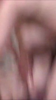 Lucky hairy brunette gets two big cocks in threesome bang