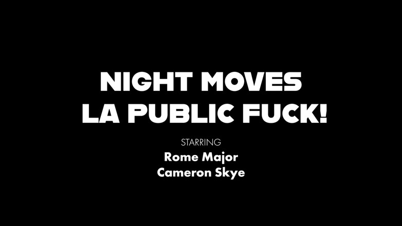 Rome Major: Venkovní šukání děvky sex s velkým černým pérem Rome Major