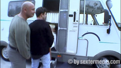 Sextermedia by Pete: Threesome in a Swinger Mobile Until the Police Arrive