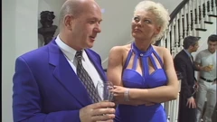 Hot Vintage Blonde MILF Fuck with Giant Dicks