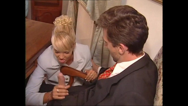 Vintage megastore: Hot Blonde Lady in Sexy Stockings Gets Fucked Hard by...