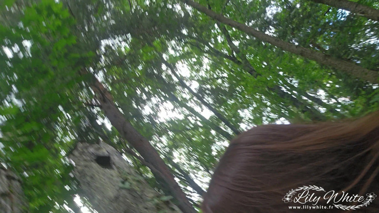 Lily White: I Finger My Pussy in the Forest