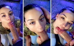 A Big Cock in the Mouth, Very Nice How She Sucks It All
