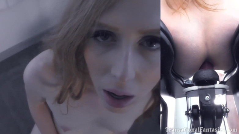 Transational Fantasies: TS Shiri Allwood gets spanked face fucked and swallows cum