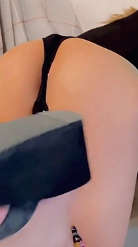 Angel Rios Showing Her Ass and Smiles for the Camera