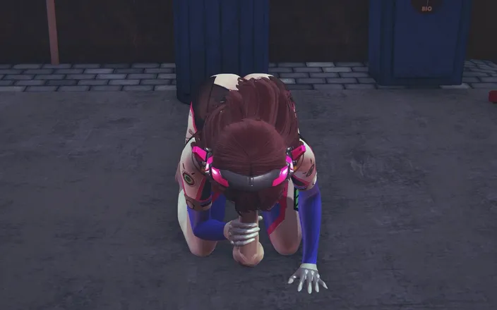 Waifu club 3D: DVA publicly sucked off a fan