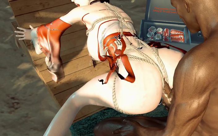 Why fuck so hard: 3D țâțe mari model costum goale țâțele ei perfecte a fost futută...