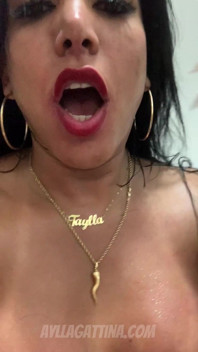 Aylla Gattina Took Her Little Whore to the Bathroom and Finished Her off