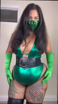 Cosplay BBW Outfit Prova på som Jade