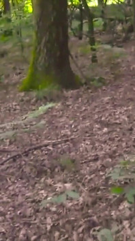 Bella Sega E Lunga Sborrata, a Torso Nudo, in Un Bosco Pubblico