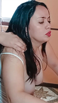 Knullar i köket med en mycket vacker latina, vacker Latina BBW