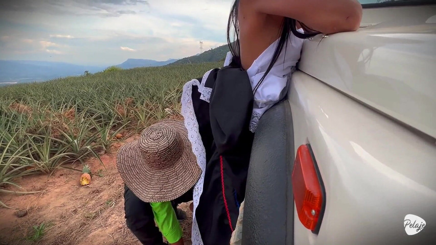 A Peasant Woman Wanted to Harvest Pineapple and Instead He Planted Cassava in Her Pussy (Pelaje mix)