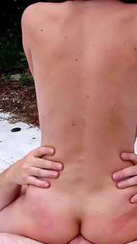 Skinny teen Gabriela fucked by step dad with big cock
