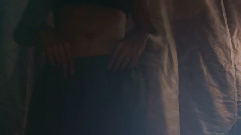 Ombunny: Exotic Fitness Femboy in Chastity Stripteases &amp; Squats in Your Face