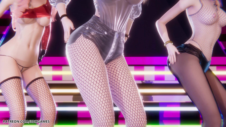 3D-Hentai Games: Mmd Babymonster - Pukul Ahri Evelynn Akali Striptease Seksi League of...