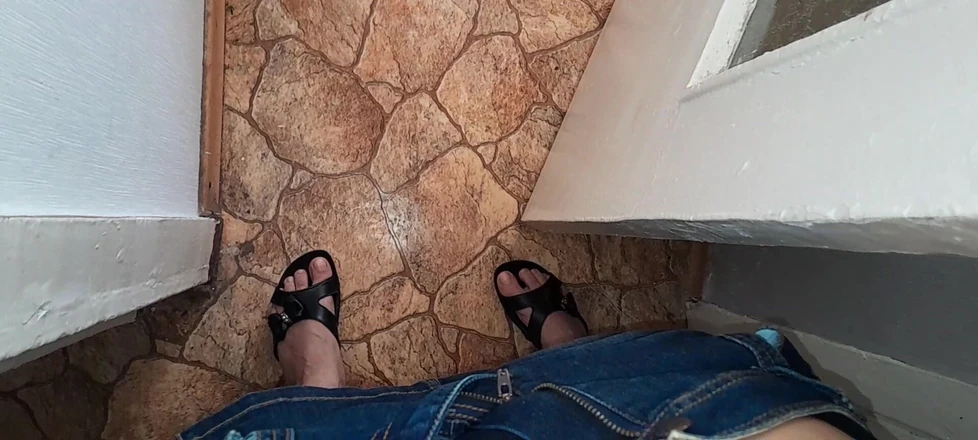 Lesbian-illusion: I Watch My Neighbor Masturbate in the Kitchen and I...