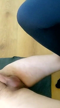 Hard Ballbusting in black socks!