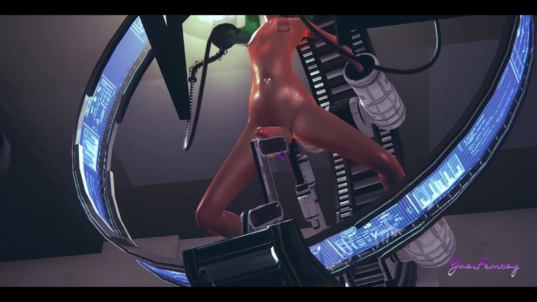 Yaoitube: Yaoi femboy 3d - seks makinesinde kül - Japon Asyalı manga anime oyunu...