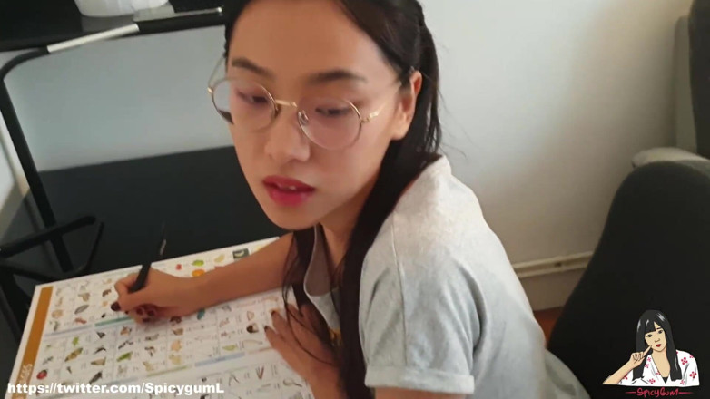 SpicyGum: June liu – murid nakal cina dikasih pelajaran seks sama dua...