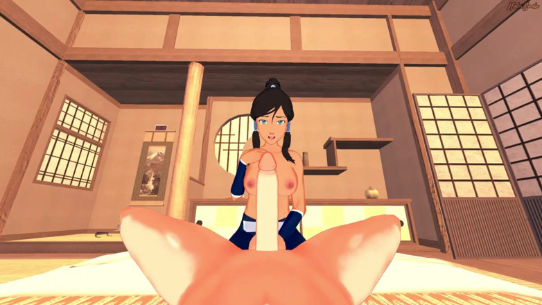 Hentai Smash: Korra menelan air mani awak dari sudut pandangan pertama awak...