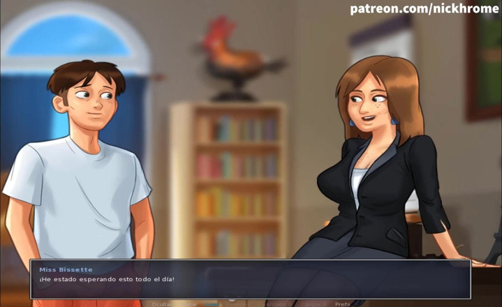 Cartoon Universal: Summertime saga parte 63 - sexo con profesor de francés (sub español)